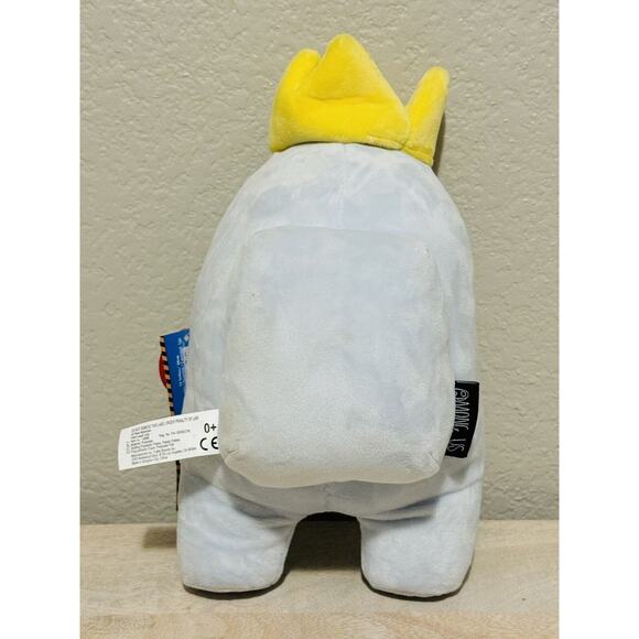 Brand New Official 10” Among Us King Crown Plush Blue Aquamarine Toy - Picture 2 of 4